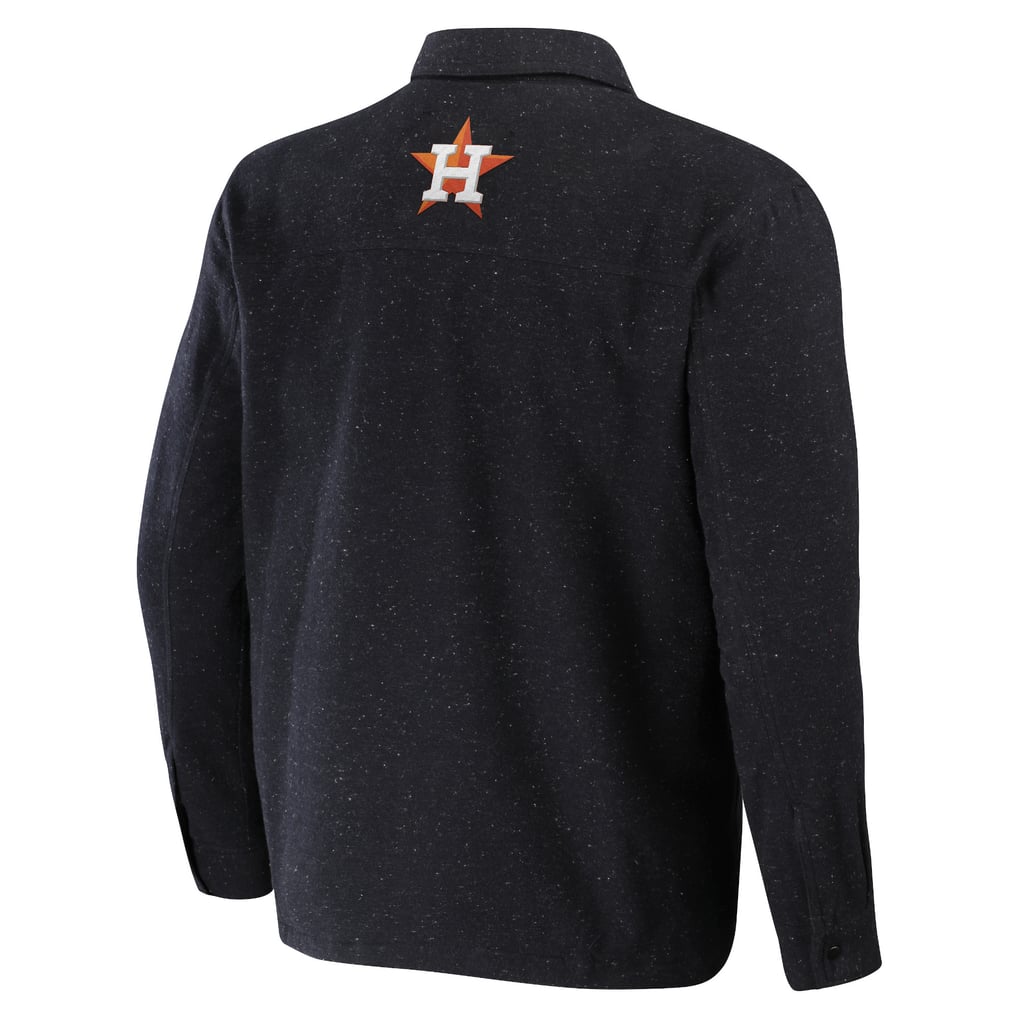 Houston Astros Darius Rucker Collection by Fanatics Ringstop Full-Snap Shacket - Black